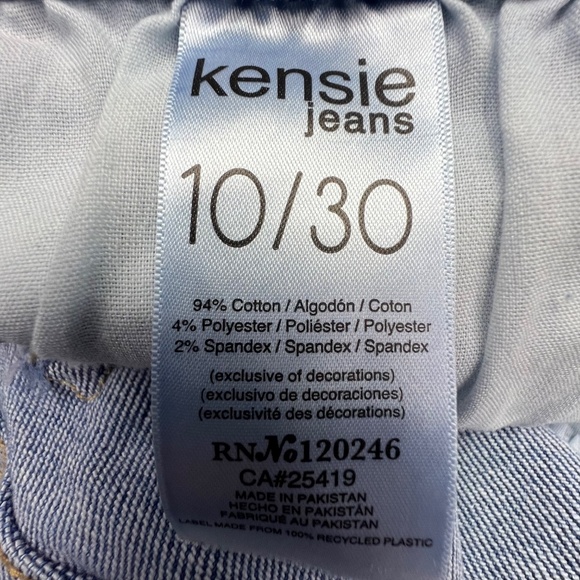 👖|•KENSIE•| The Savannah High Rise Waist Denim Jean Shorts Size 10/30👖 - Picture 4 of 4